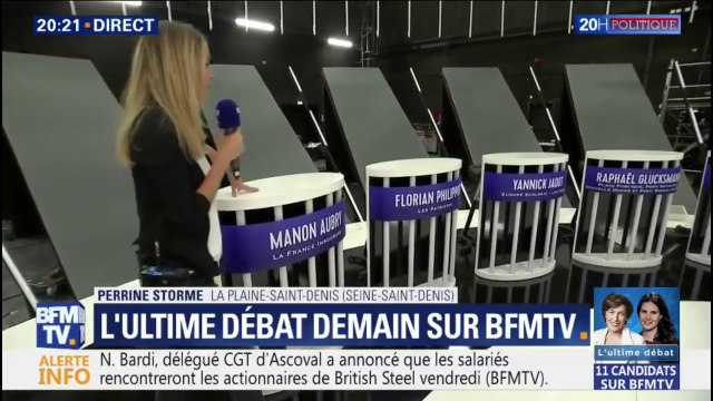 Comment seront positionnés les candidats pour le débat de demain à 20h45 sur @BFMTV ?