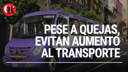 Pese a quejas, evitan aumento al transporte