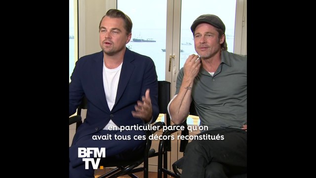 On est vraiment retournés en 1969! Brad Pitt et Leonardo DiCaprio racontent le tournage du dernier Tarantino