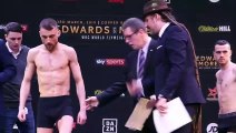 SEAN McGOLDRICK v SEAN CAIRNS **FINAL** HEAD-TO-HEAD @ WEIGH-IN / EDWARDS v MORENO