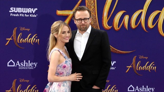 Amanda Hearst and Joachim Ronning Aladdin World Premiere Purple Carpet