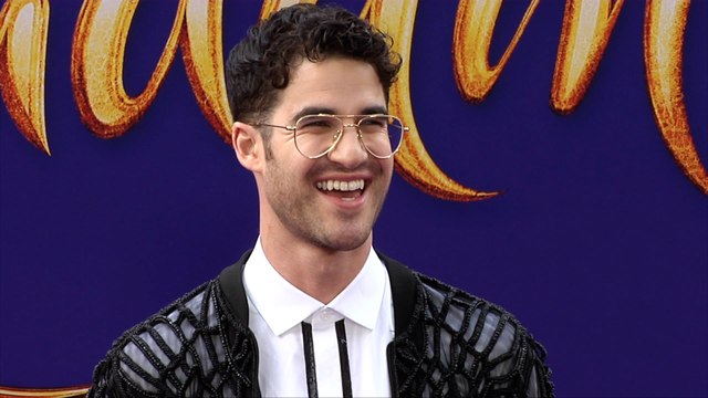 Darren Criss Aladdin World Premiere Purple Carpet