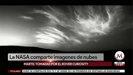 NASA capta nubes 'brillantes' en el cielo de Marte