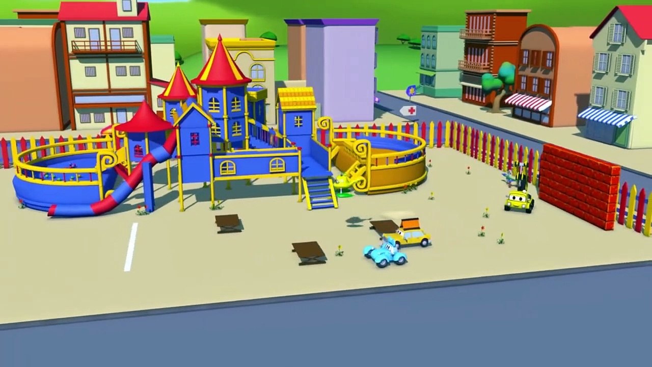 Kids Car Cartoon - the PICK UP TRUCK is STUCK in a tree!  - Car City ! Trucks Cartoon for kids