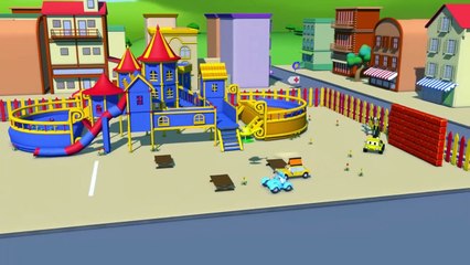 Kids Car Cartoon - the PICK UP TRUCK is STUCK in a tree!  - Car City ! Trucks Cartoon for kids