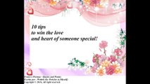 Top 10 date tips to win the love and heart of someone special! [Dating hints] [Quotes and Poems]
