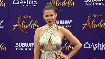 Nadine Velazquez "Aladdin" World Premiere Purple Carpet