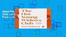 About For Books  The Hot Young Widows Club: Lessons on Survival from the Front Lines of Grief (Ted