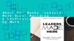 About For Books  Leaders Made Here: Building a Leadership Culture by Mark      Miller