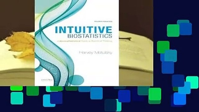 [GIFT IDEAS] Intuitive Biostatistics: A Nonmathematical Guide to Statistical Thinking