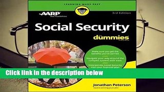 Any Format For Kindle  Social Security for Dummies by Jonathan Peterson