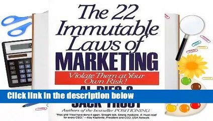Any Format For Kindle  The 22 Immutable Laws of Marketing: Violate Them at Your Own Risk by Al