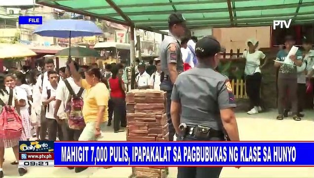 Mahigit 7,000 pulis, ipapakalat sa pagbubukas ng klase sa Hunyo