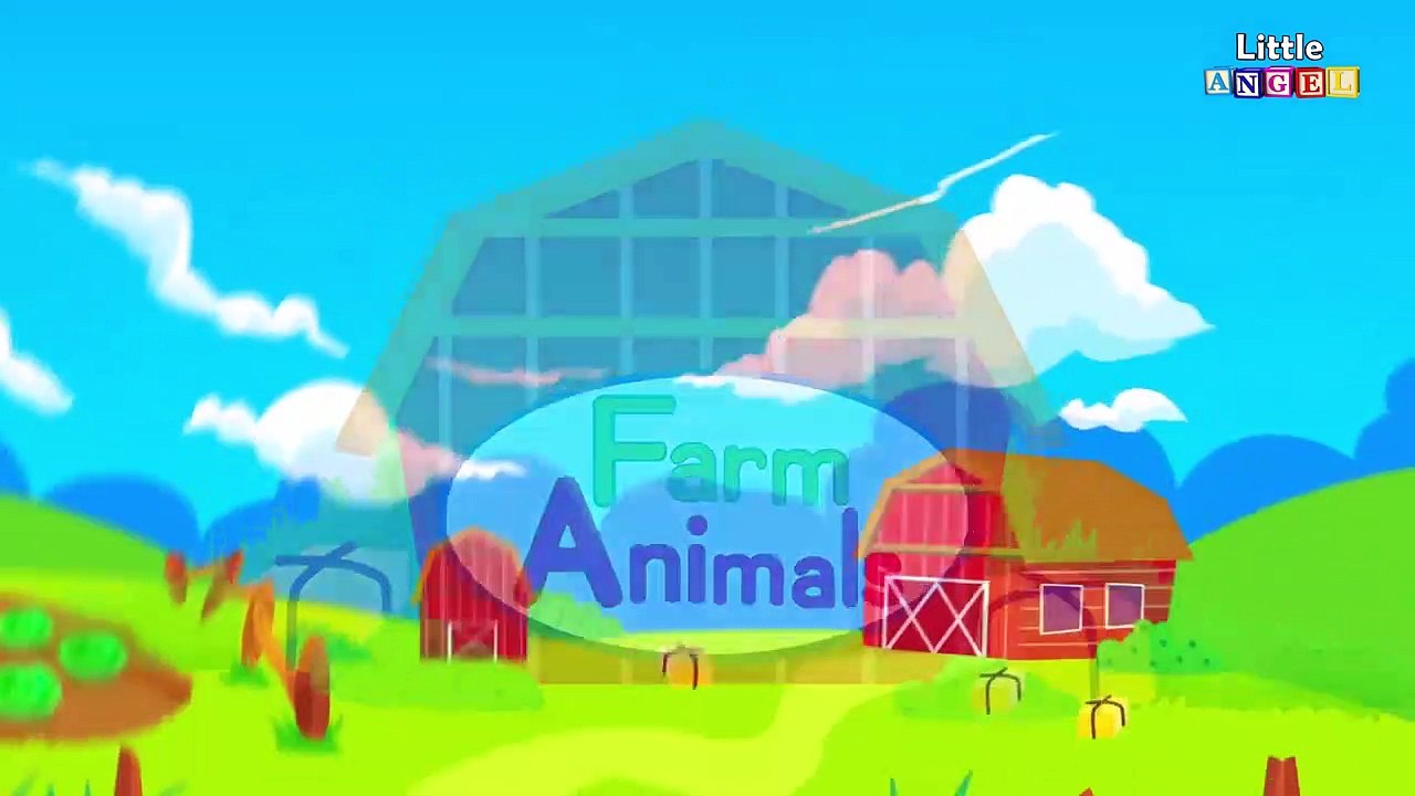 Wheels on the Bus and Coloring Game for Children | Baby Animals |  Kids Songs by Little Angel