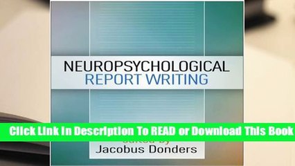 Online Neuropsychological Report Writing  For Full