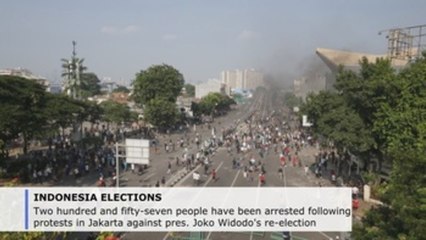 257 arrested in Indonesia in 2nd night of riots after election results