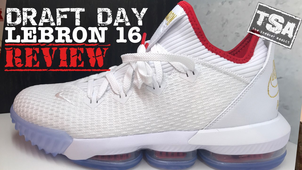 Nike Lebron 16 Draft Day Low Sneaker Detailed Look Review - video  Dailymotion