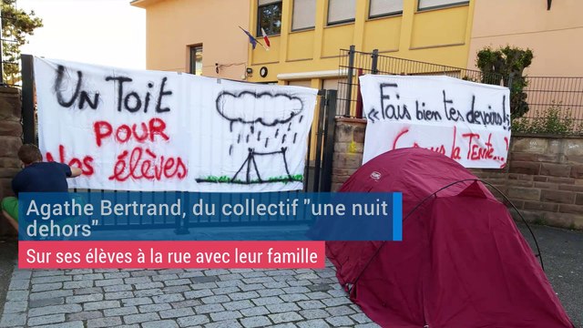 A Strasbourg des professeurs dorment dehors