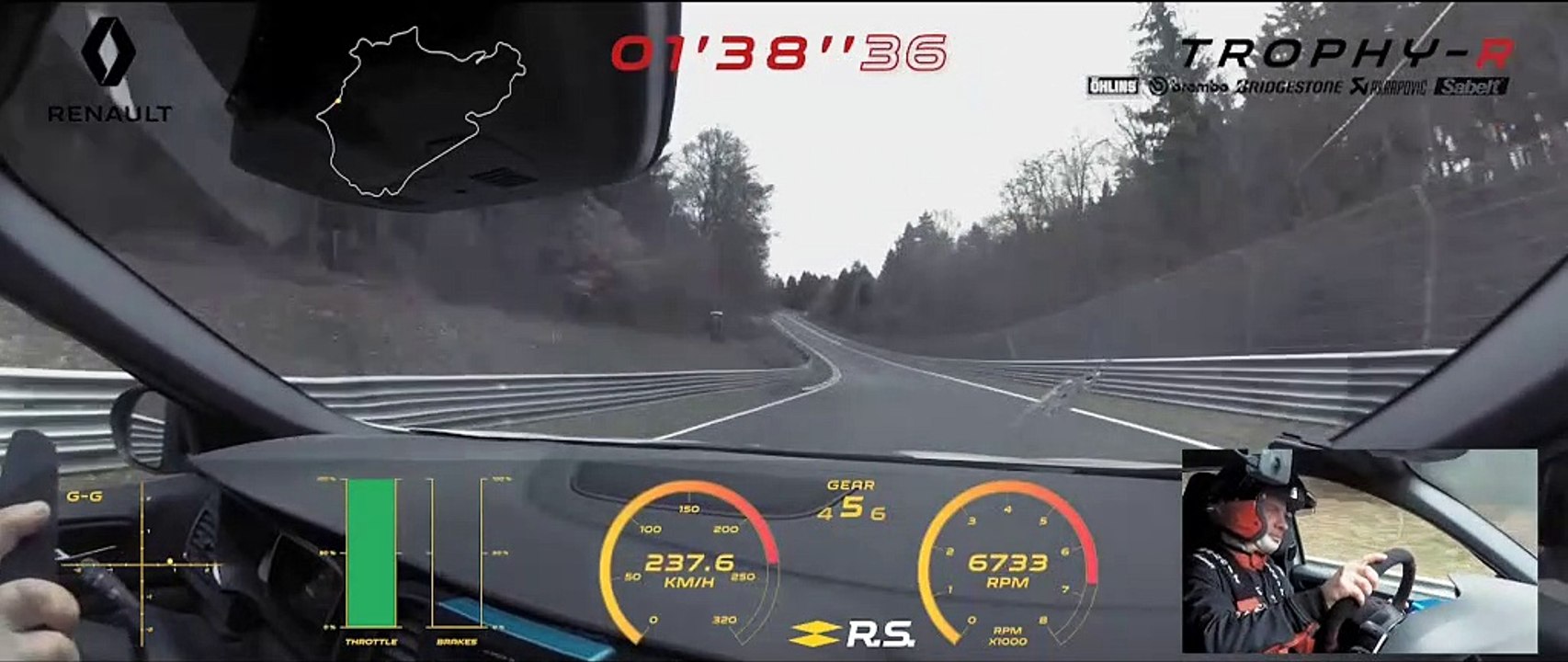 La Renault Mégane R.S. Trophy-R établit un record sur les 20 600 km de la Nordschleife