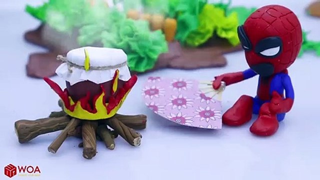 CLAY MIXER: ADD FUEL TO THE FIRE Play Doh Cartoons Animation