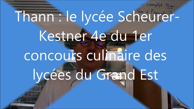 Thann . Une crème de chef. Francis Willegger, chef de cuisine du lycée Scheurer-Kestner a obtenu la 4e place au concours des cantines des lycées du Grand Est.