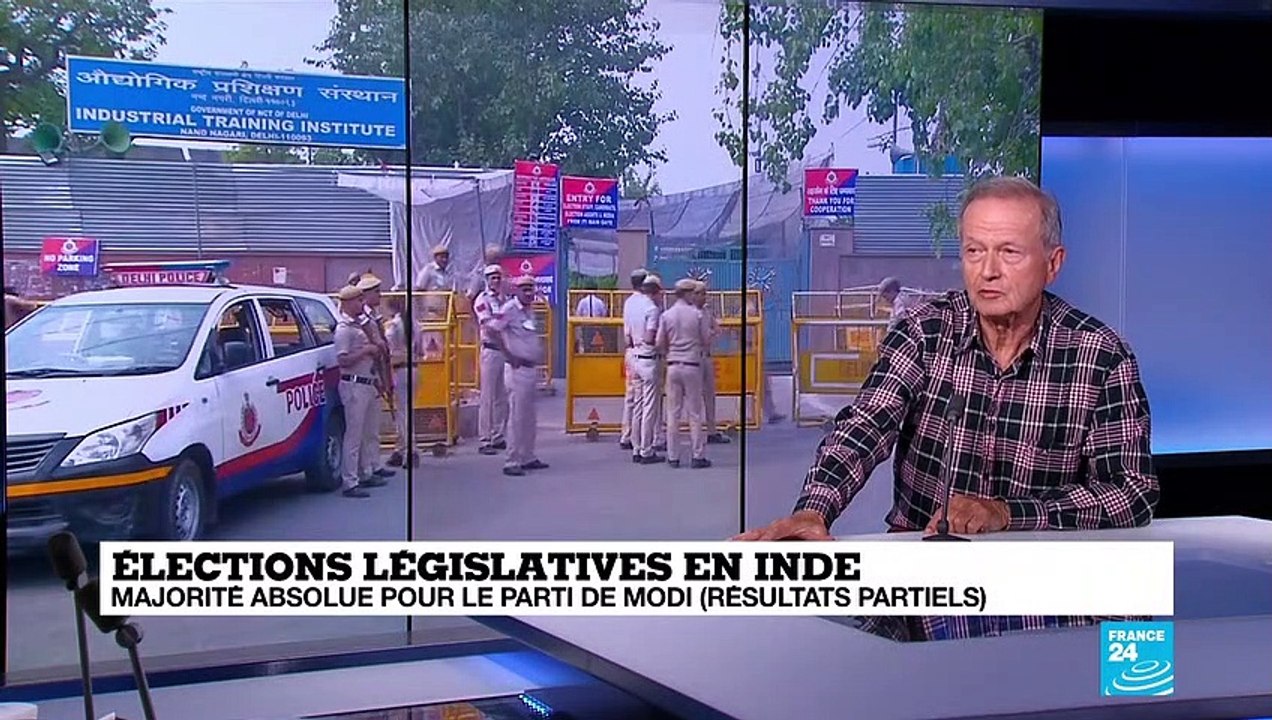 Législatives en Inde : les résultats partiels donnent la majorité absolue à Modi