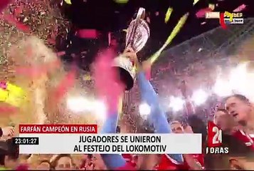 Sumó su tercer título: Farfán grabó celebración en vivo