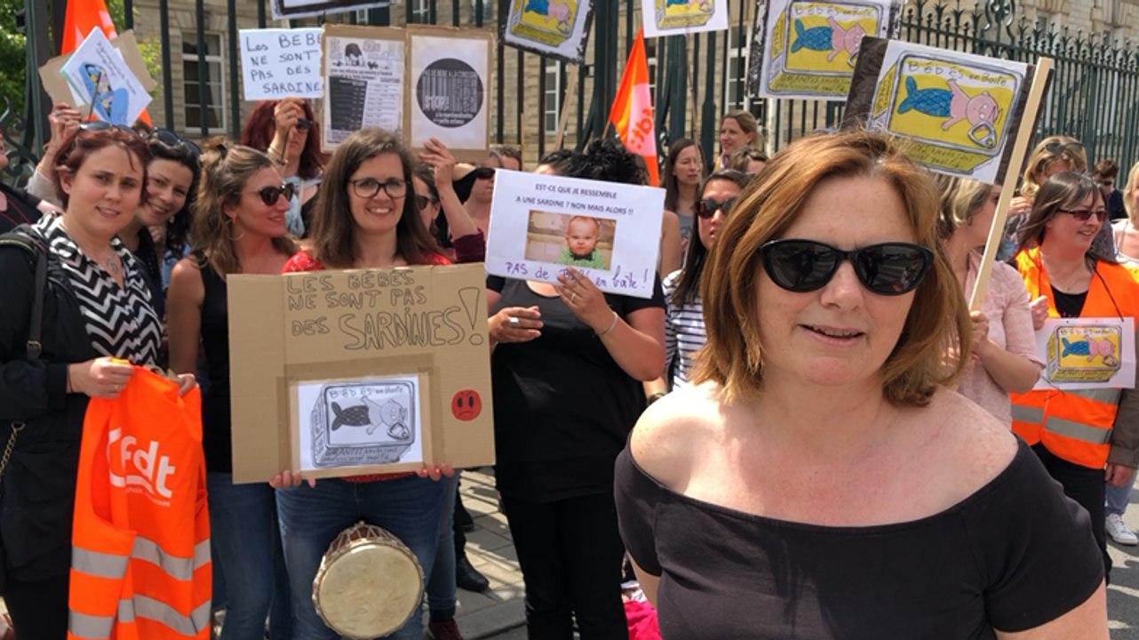 Manifestation Pas de bébés à la consigne