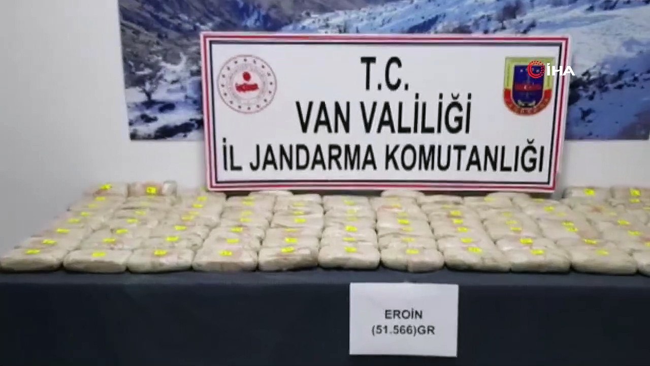 Takip edilen araçtan 51 kilo 566 gram eroin çıktı