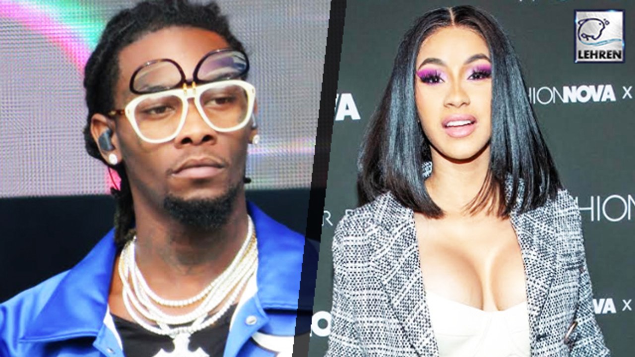 Offset Stands By Cardi B As She Goes Through Pl...