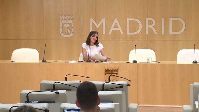 Rita Maestre en rueda de prensa