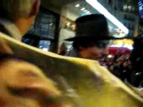 Johnny Depp à la Première de Sweeney Todd à Paris