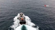 Karadeniz Suat’ı vermiyor...Kayıp balıkçıyı arama çalışmaları havadan görüntülendi