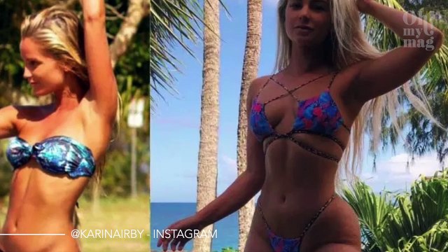 El cambio radical de una delgada modelo de bikinis: ahora la piropean por sus curvas de infarto