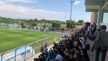 Lazio, tifosi sugli spalti