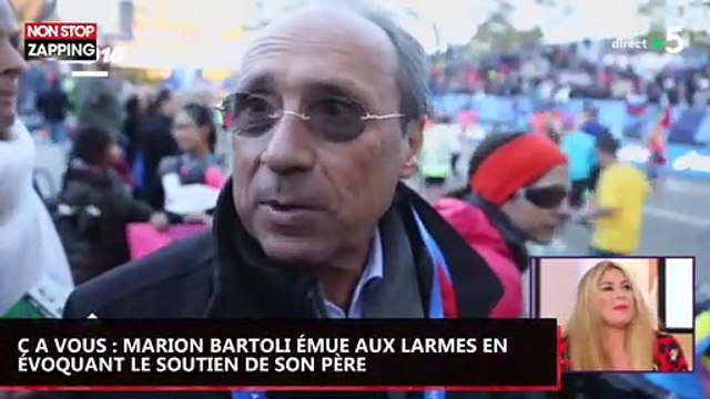 C à vous : Marion Bartoli fond en larmes en évoquant le soutien de son père (vidéo)