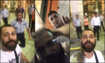 Müzisyene otogarda 'çiş' dayağı