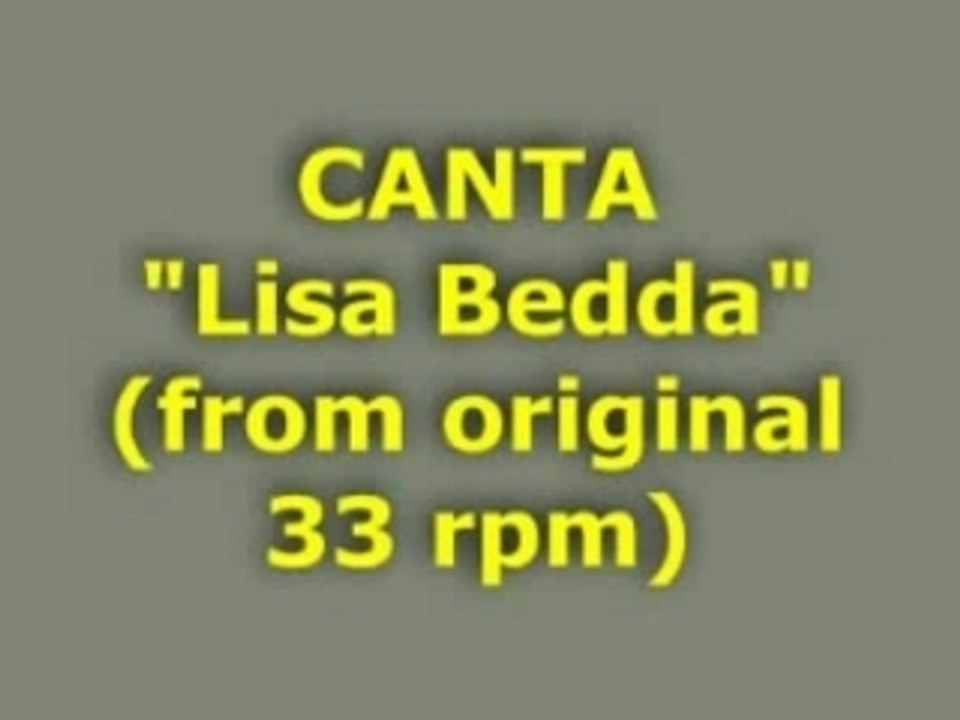 CANTA "Lisa Bedda" (Traditionnel)