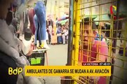 Ambulantes de Gamarra se mudan a Aviación