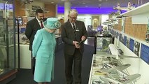 Queen marks centenary of British Airways at Heathrow Airport