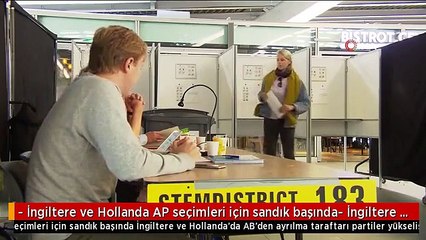 Download Video: - İngiltere ve Hollanda AP seçimleri için sandık başında- İngiltere ve Hollanda'da AB'den ayrılma...