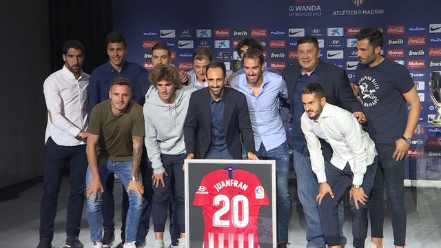 Juanfran se despide del Átletico con buen sabor de boca