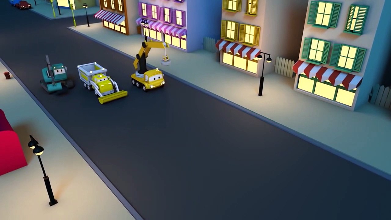 Dump Truck Crane & Excavator are the Construction Squad of Car City  Cars Trucks Cartoons for Kids