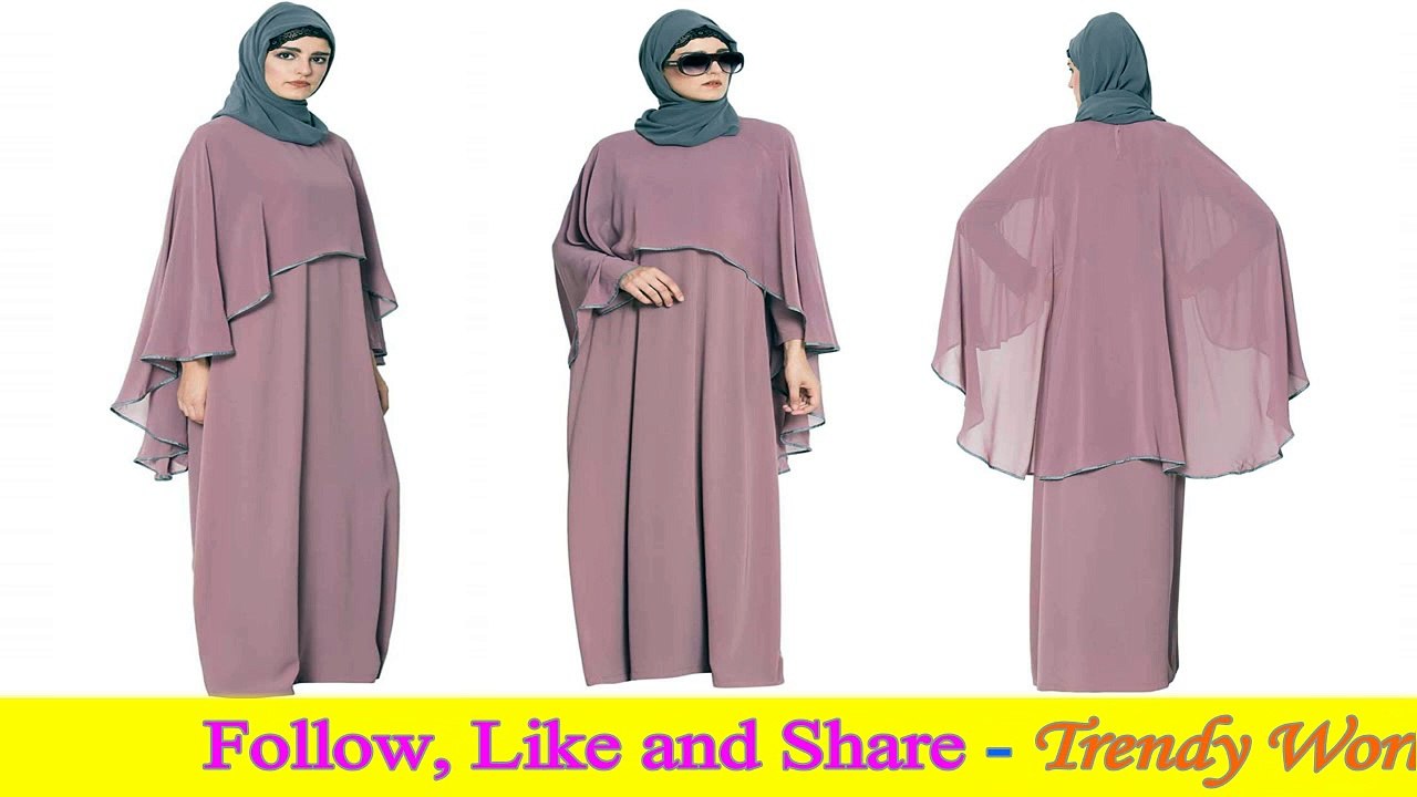 Latest Hijab Outfits || Eid Abaya with floral Embroidery || Floral Hijab Outfits 2 By Trendy World