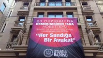 İstanbul Barosu'nun ‘Demokrasi İçin Dayanışma Nöbeti’ sürüyor