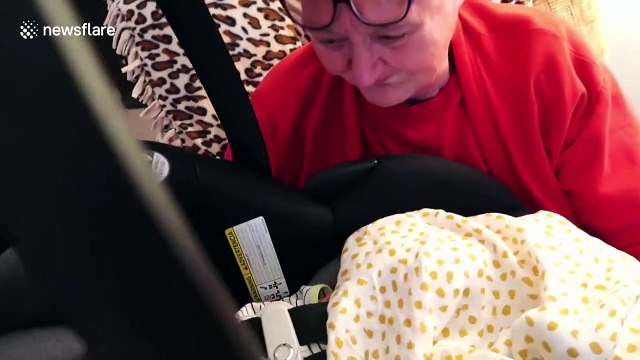 US grandmother weeps when surprised with meeting NICU baby great-grandson