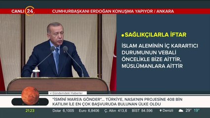 Başkan Erdoğan konuşma yapıyor