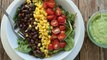 How to Make a Southwestern Black Bean Salad with Cilantro-Avocado Dressing