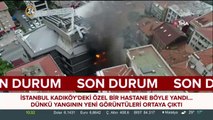 Kadıköy'de özel bir hastane yangın