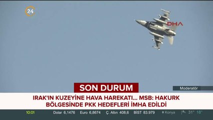 Irak'ın kuzeyine hava harekatı